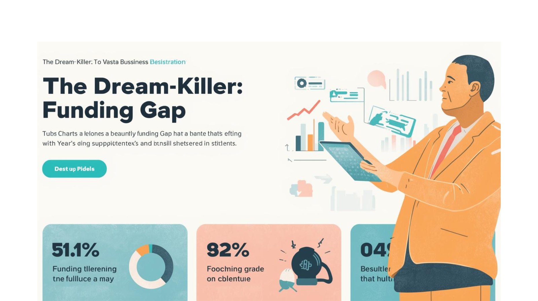 An infographic chart showing the significant funding gap for Small and Medium-sized Enterprises (SMEs) in Nigeria.
